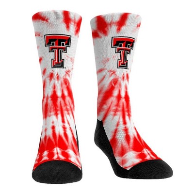 NCAA Texas Tech Red Raiders Adult Tie Dye Socks - L/XL