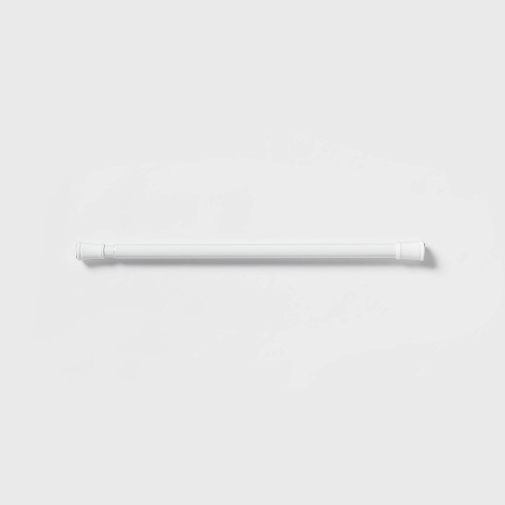 Photos - Wall Shelf Tension Rod Stall White - Room Essentials™