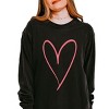 Simply Sage Market Hand Drawn Heart Garment Dyed Long Sleeve - 2 of 3