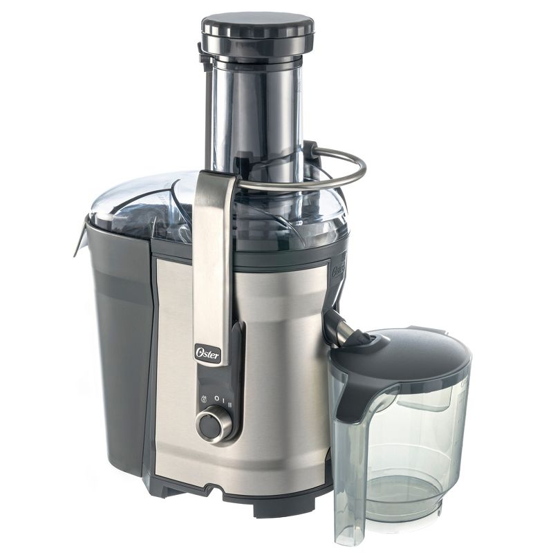 Oster 1000W Dual Speed Self Cleaning 5 Cup XL Capacity Professional Juicer/Juice Extractor Appliance with Extra Wide Chute, Stainless Steel, 1 of 8
