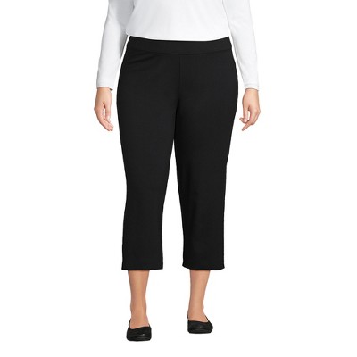 Lands' End Women's Starfish Mid Rise Pull On Crop Pants