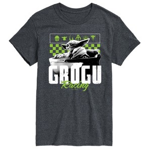 Men's - Star Wars - The Mandalorian Grogu Racing Jersey Short Sleeve Graphic T-Shirt - 1 of 3