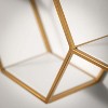 Sullivans Hexagonal Gold Metal Shelf 17.5"H Gold - 2 of 4