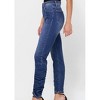 Women's High Rise Ruched Skinny Jeans - CELLO - 3 of 4