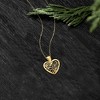 Ross-Simons Italian Openwork Heart Pendant Necklace in 14kt Yellow Gold Size 16.5 - 3 of 4