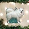 Old World Christmas Blown Glass Ornament for Christmas Tree, Samoyed - 2 of 4