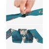 Elerevyo Women's Floral Satin Square Silky Neck Scarf Neckerchief Hair Band - 4 of 4