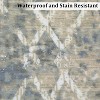 Modern Abstract Area Rug - Washable Indoor Carpet, Non Slip Low Pile Contemporary Geometric Accent Rug for Living Room Bedroom - 3 of 4