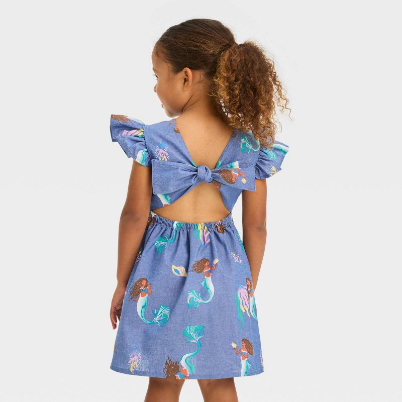Toddler Girls' Disney Princess Empire Waist Dress - Light Blue, 2 of 4