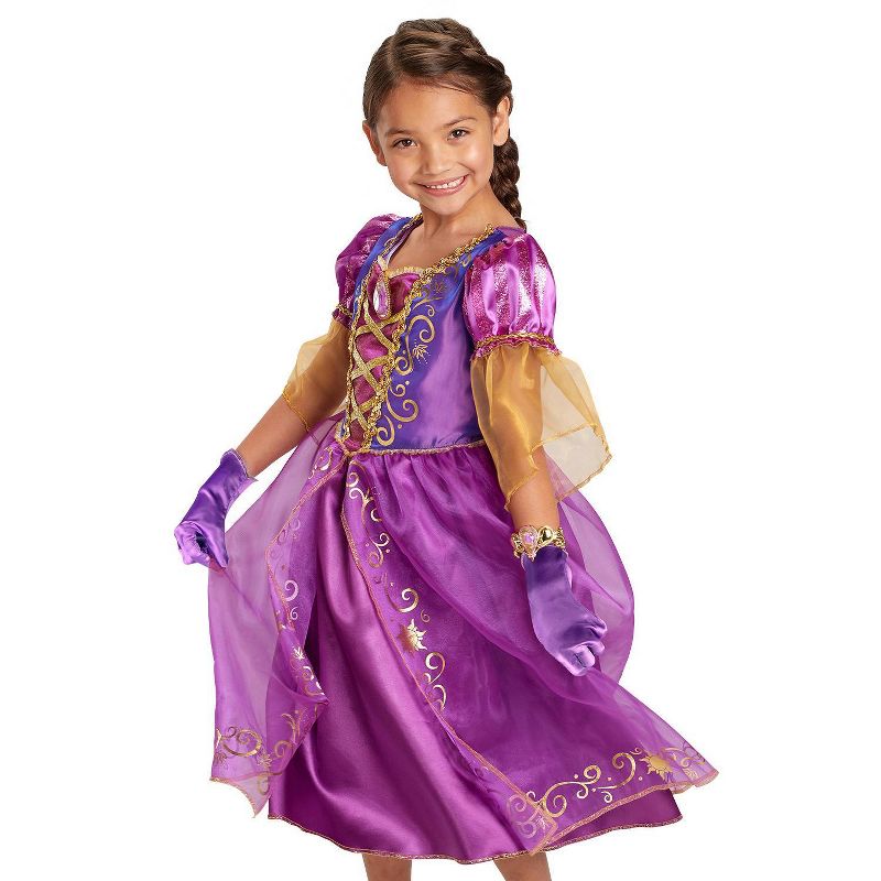 Disney Princess Rapunzel Majestic Dress with Bracelet and Gloves, 4 of 10
