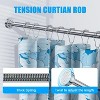 LunaLulinlk No Drill Telescopic Shower Curtain Rod | 26-76" Adjustable Spring Tension Rod with Anti-Skid Design - 3 of 4