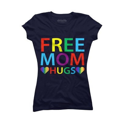 Adult Design By Humans Free Mom Hugs Hears Pride By Avocato T-Shirt