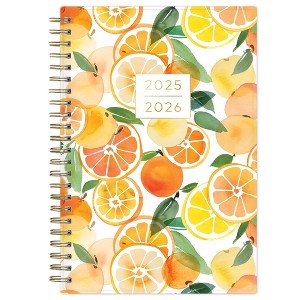 Blue Sky Yao Cheng Weekly/Monthly Wirebound Planner 5x8 Printed Oranges Undated - 1 of 4