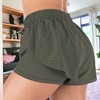 Anna-Kaci Active Women's Running Shorts Double Layer Fitness Workout Athletic Shorts - 2 of 4