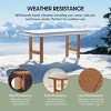 WestinTrends Ashore Outdoor Modern HDPE 66" Wide Rectangle Patio Dining Table for 6 - 3 of 4