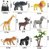 TEMI 52-Piece Mini Safari Animal Figurines Set, Realistic Plastic Zoo Toys for Educational Play and Decor - 4 of 4