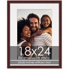 PosterPalooza | Brown Frame with White Photo Mat, UV Acrylic Front, Foam Board Backing, 60 Sizes Available - 2 of 4