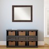 33" x 27" Wildwood Framed Wall Mirror Brown - Amanti Art: Beveled, No Assembly Required - 4 of 4