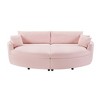 TinyHomie Oversized Double Chaise Lounge Sofa 102.3" Sofa Bed Upholstered Loveseat Sofa Couch with Deep Seat and USB Ports, Pink - 3 of 4