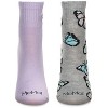 MeMoi Women's 2 Pair Pack Novelty Athletic Quarter Socks - 2 of 2