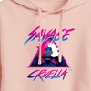 Women's - Disney Villains - Cruella Savage Cropped Graphic Hoodie - 2 of 3