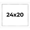PosterPalooza | Modern Shadow Box 1" Depth White Picture Frame - UV Acrylic, Backing Board, Hanging Hardware - 2 of 4