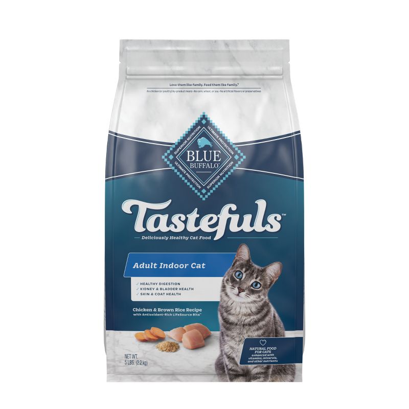 Blue Buffalo Tastefuls with Chicken Indoor Natural Adult Dry Cat Food, 1 of 7