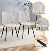 Vynxaria Gray Dining Chair Set of Four with Ergonomic Design - 4 of 4
