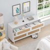 Rattan Storage Cabinet Rattan Drawer, CENGHU 6-Drawer Dresser, Clothes Storage Cabinet, for Bedroom, for Hallway, Living Room, Bedroom - 2 of 4