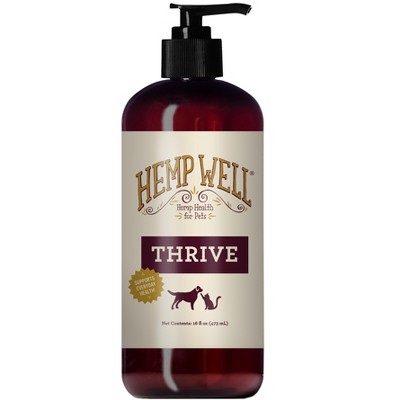Hemp Well Thrive Oil for Dogs and Cats Everyday Health - Healthy Skin and Coat