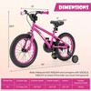 Costway 14/16/18-Inch Kid’s Bike for 4-7 Years Old with Adjustable Saddle & Anti-slip Handlebar Silver/Red/Pink/Black - 3 of 4