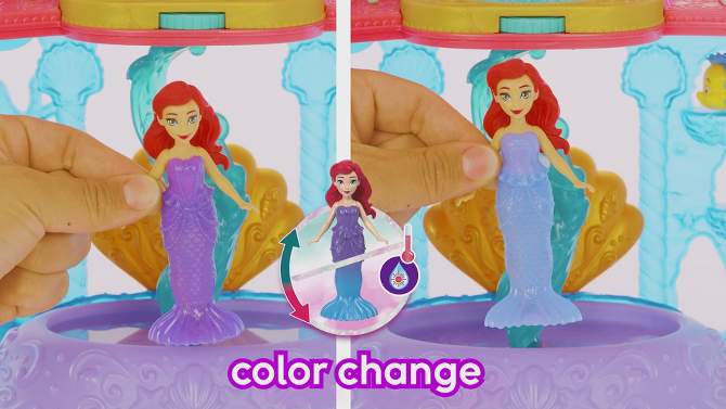 Disney Princess Ariel Stacking Castle Doll House with Small Doll, 2 of 7, play video