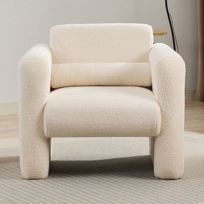 Modern  Accent Chair,Comfortable Armchairs For Reading,Leisure Chairs,Dining Arm Chairs Upholstered,Target Accent Chairs With Pillow-Cuddlewood