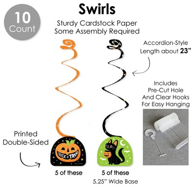 Halloween Pumpkin and Black Cat Party Decoration Kit - 51 Pieces