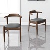 NicBex Mid-Century Modern Dining Chair/Bar Stool with Foam Cushion Linen Upholstery for Room Setting - 3 of 4