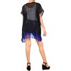 LA LEELA Women's Summer Vacation Holiday Wear Beach Open Front Holiday Duster Beachwear Cardigans - 4 of 4