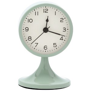 REGALWOVEN Battery Powered Metal Analog Non-Tick Alarm Clock 3.1"L x 3.1"W x 5.0"H 1 Pc - 1 of 4