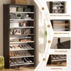 Aheaplus 9-Tier Wood Shoe Storage Cabinet (Holds 40-45 Pairs) - 4 of 4