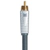 Monolith RCA Cable - Silver - 3 Feet Chord, 24K Gold Plated Connectors, AL foil, OFC Copper Braided Shield - 4 of 4