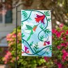 Evergreen Hummingbird Linen Garden Flag 12 x 18 Inches Indoor Outdoor Decor - 2 of 3