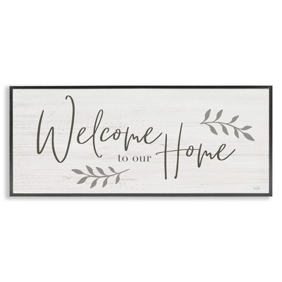 Stupell Industries Welcome To Our Home Country Sign, 24" x 10"