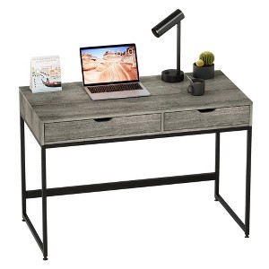 Bestier Rectangular Writing Computer Desk with Two Drawers - 1 of 4