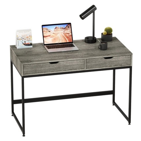 Bestier Rectangular Writing Computer Desk with Two Drawers - image 1 of 4