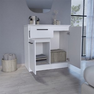 Sideboard Cabinet with Drawer and 2 Doors, Modern Buffet Cabinet with Storage, Accent Storage Cabinet - 1 of 4