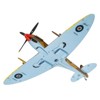 Supermarine Spitfire Mk.IXc Fighter Aircraft "Operation Husky" July 1943 "The Aviation Archive" 1/72 Diecast Model by Corgi - 4 of 4