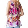 Women's Flare V-neck Top With Self Tie Back - HEIMISH USA M - 2 of 3