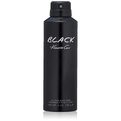 Kenneth Cole Black Body Spray for Men 6 oz | Fresh Woody Aromatic Cologne with Spices, Herbs & Musk Notes | Long Lasting Everyday Men’s Fragrance