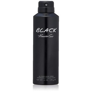 Kenneth Cole Black Body Spray for Men 6 oz | Fresh Woody Aromatic Cologne with Spices, Herbs & Musk Notes | Long Lasting Everyday Men’s Fragrance - 1 of 2