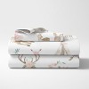 Sweet Jojo Designs Kids Twin Sheet Set Deer Floral Taupe Pink and Grey 3pc - 2 of 3