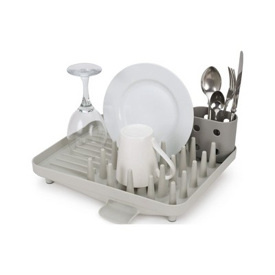 LunaLulinlk Compact Dish Drying Rack with Removable Cutlery Drainer – Small Countertop Dish Rack for Kitchens, Apartments, Dorms & RVs